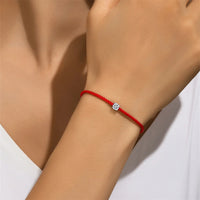 <tc>Rode Koord Armband – Moissaniet Glans</tc>