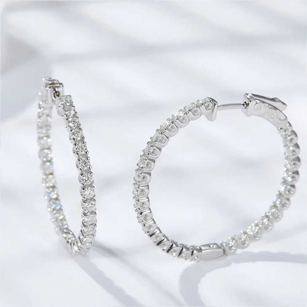 <tc>Moissaniet Creolen van S925 Sterling Zilver</tc>