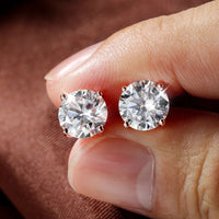<tc>Moissanite-oorbellen in 925 puur zilver</tc>