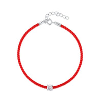 <tc>Rode Koord Armband – Moissaniet Glans</tc>