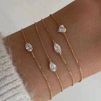 <tc>Solitaire Moissanite armband </tc>