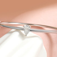 <tc>Pear Moissanite damesarmband, 925 sterling zilver</tc>