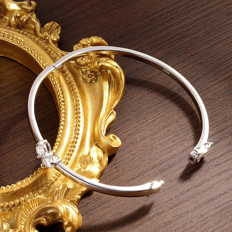 <tc>Elegante Moissanite damesarmband, 925 zilver </tc>