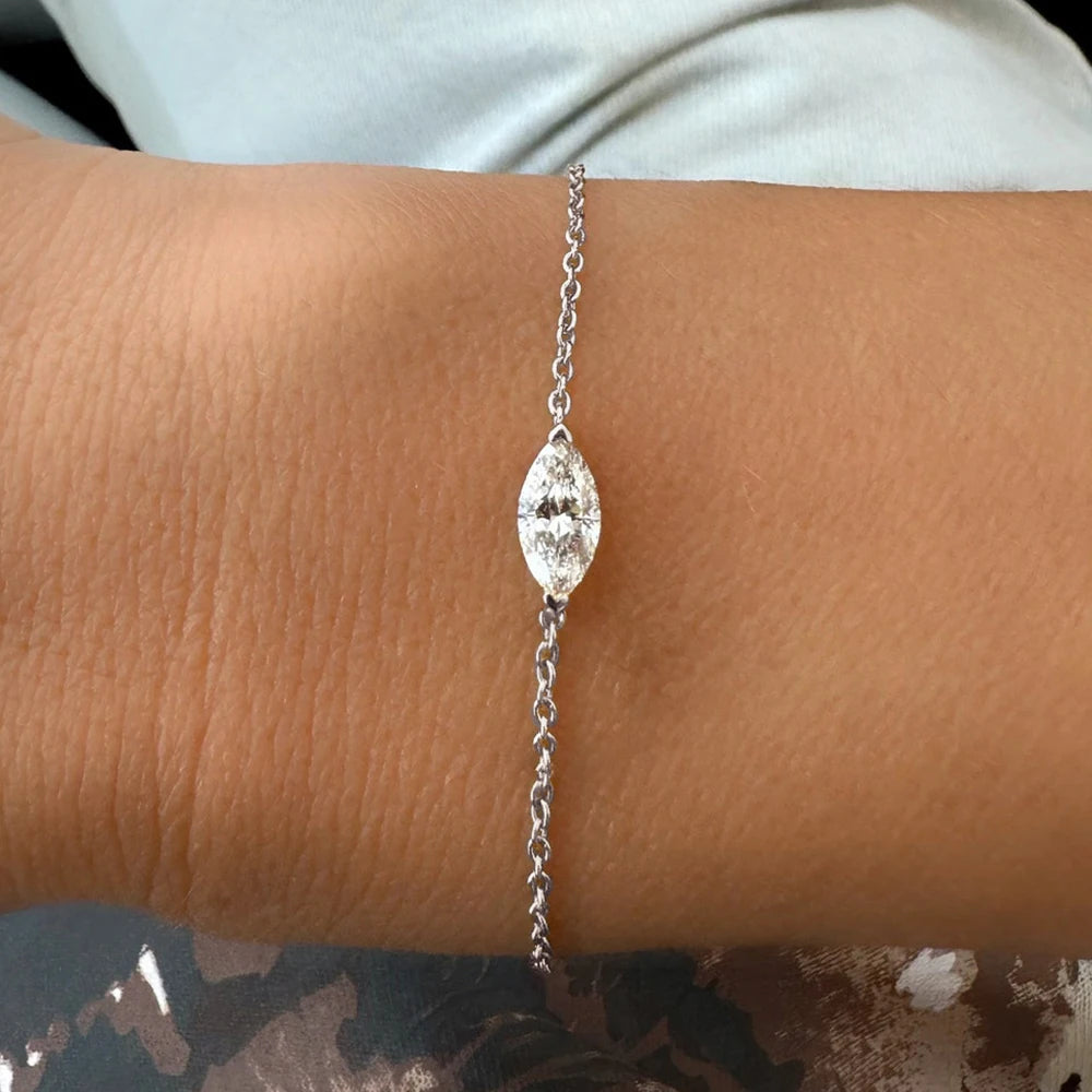 <tc>Solitaire Moissanite armband </tc>