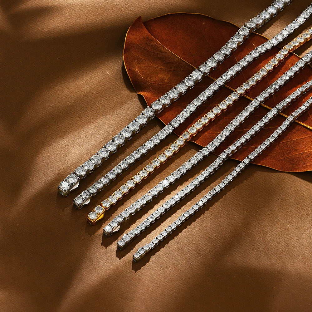<tc>Moissanite Tennisarmband in 925 zilver </tc>