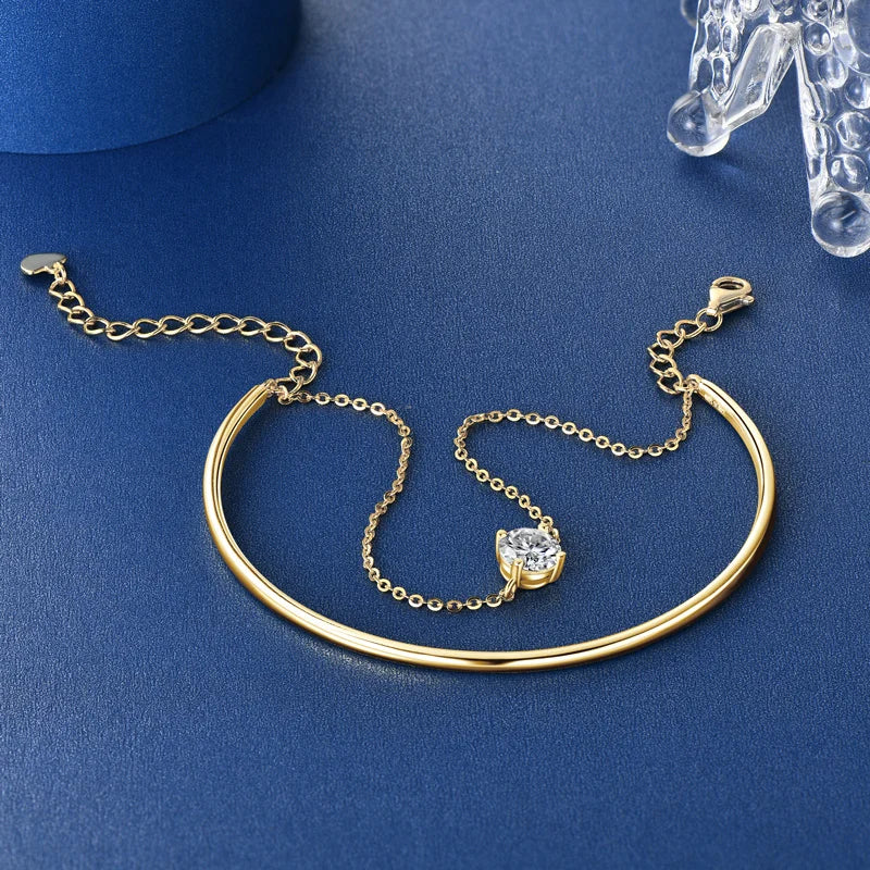<tc>Moissaniet Manchette Armband in 925 Zilver</tc>
