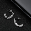 <tc>Hangende Moissaniet Oorbellen van S925 Sterling Zilver</tc>
