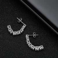 <tc>Hangende Moissaniet Oorbellen van S925 Sterling Zilver</tc>
