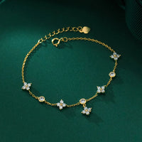 <tc>Klaver Moissaniet Armband in S925 Zilver</tc>