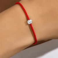 <tc>Rode Koord Armband – Moissaniet Glans</tc>