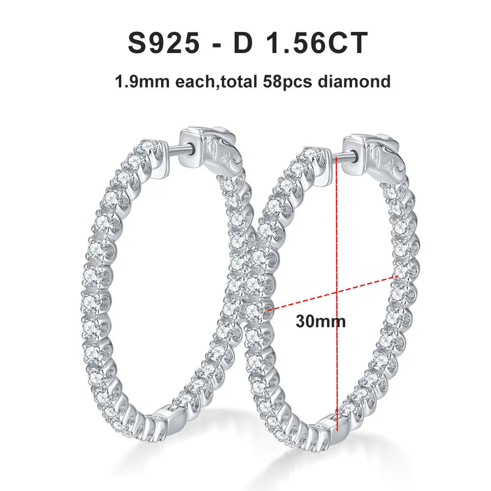 <tc>Moissaniet Creolen van S925 Sterling Zilver</tc>