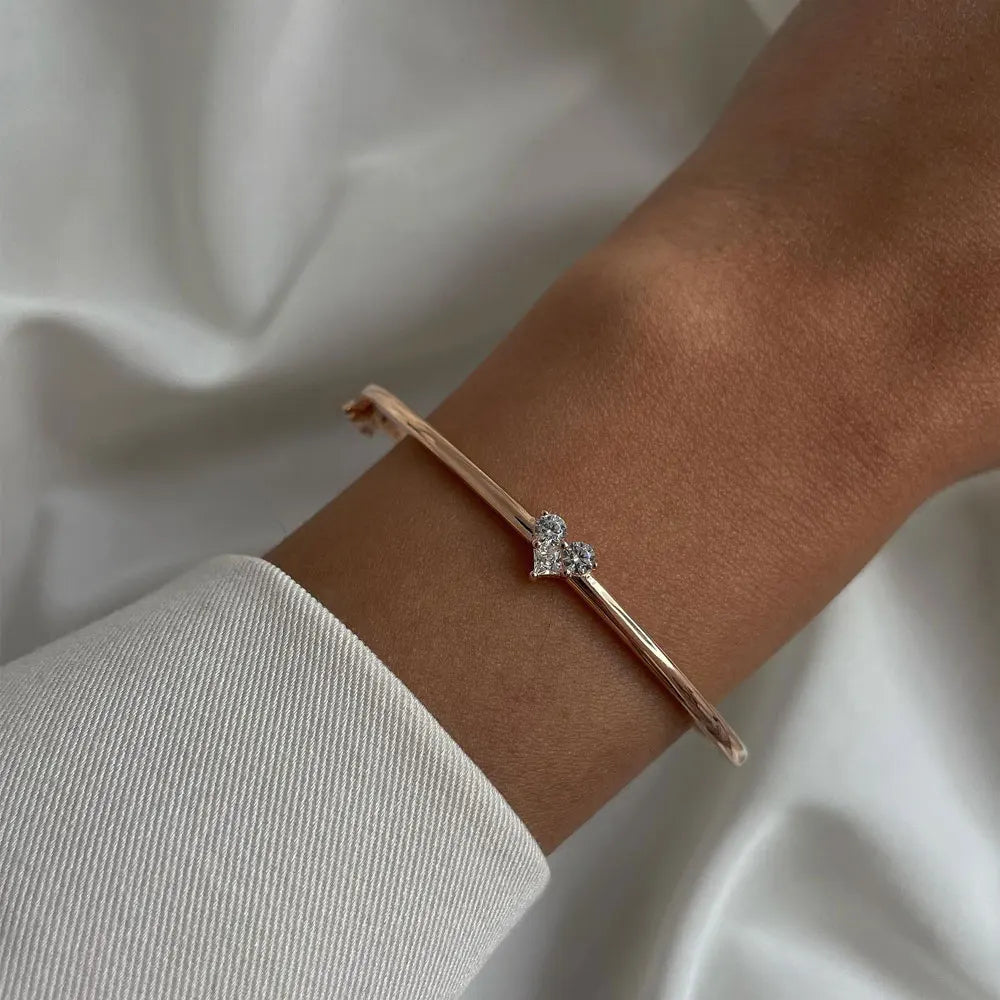 <tc>Elegante Moissanite damesarmband, 925 zilver </tc>