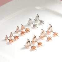 <tc>Peer Moissanite oorbellen  in 925 zilver </tc>