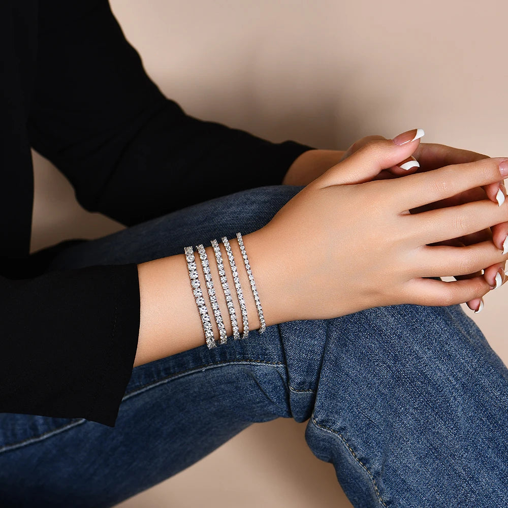 <tc>Moissanite Tennisarmband in 925 zilver </tc>