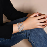 <tc>Moissanite Tennisarmband in 925 zilver </tc>