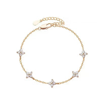 <tc>Armband Klavertje Vier in Zirkonia</tc>