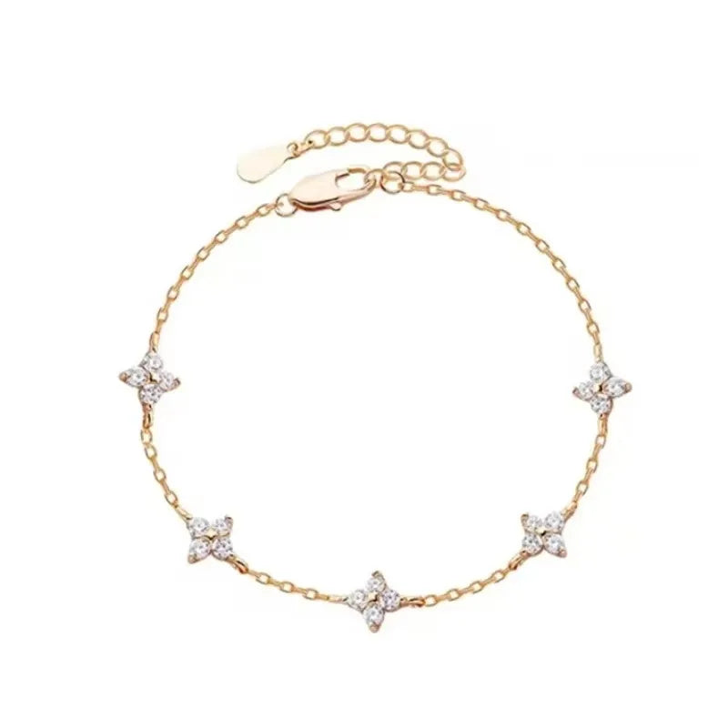 <tc>Armband Klavertje Vier in Zirkonia</tc>