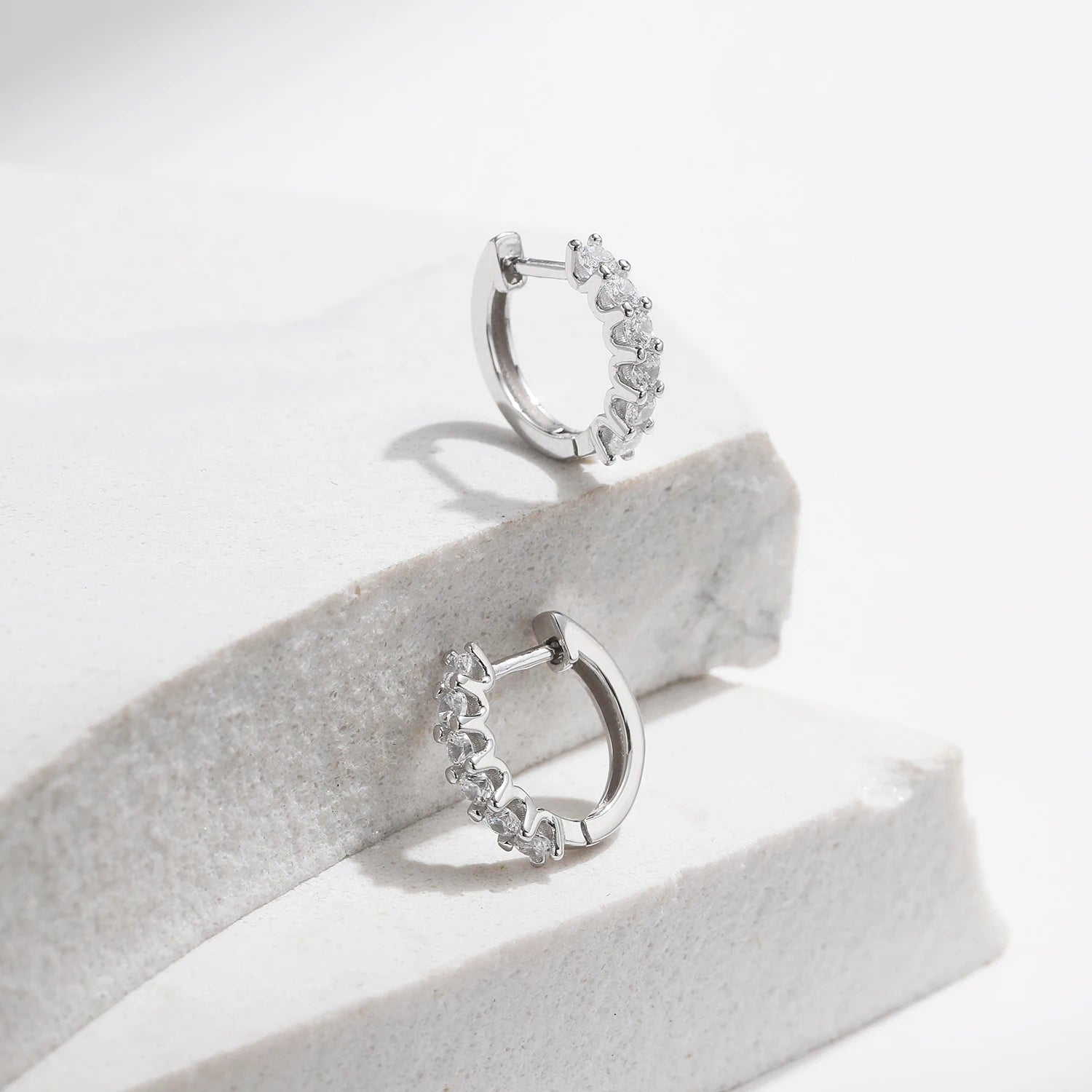 <tc>Kleine Moissaniet Oorbellen van 925 Sterling Zilver</tc>