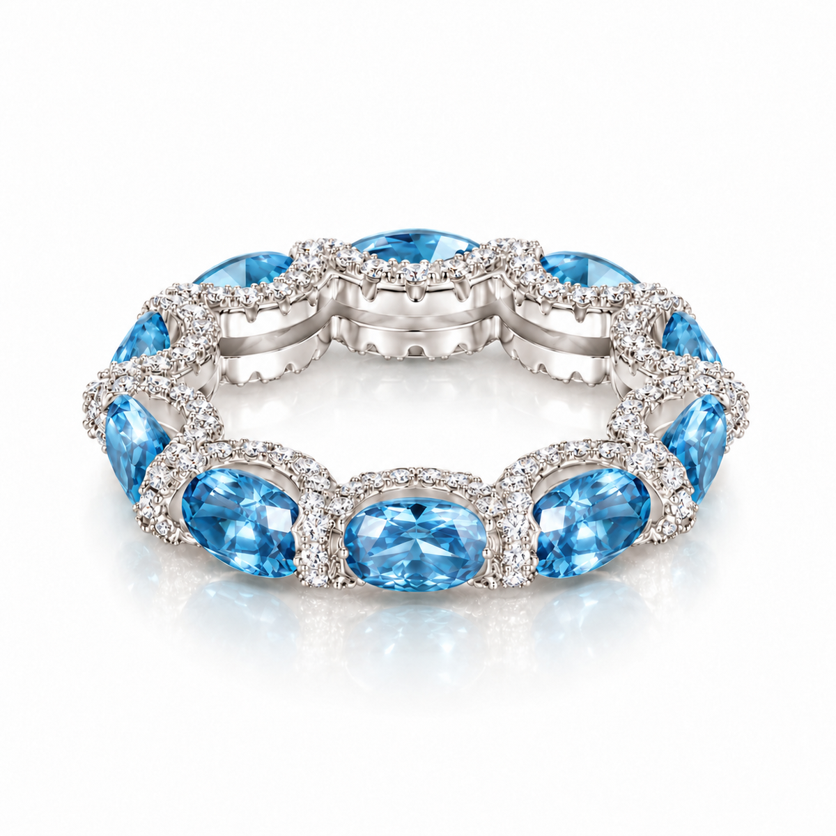 Azure Sapphire Ring — A Depth of Endless Light