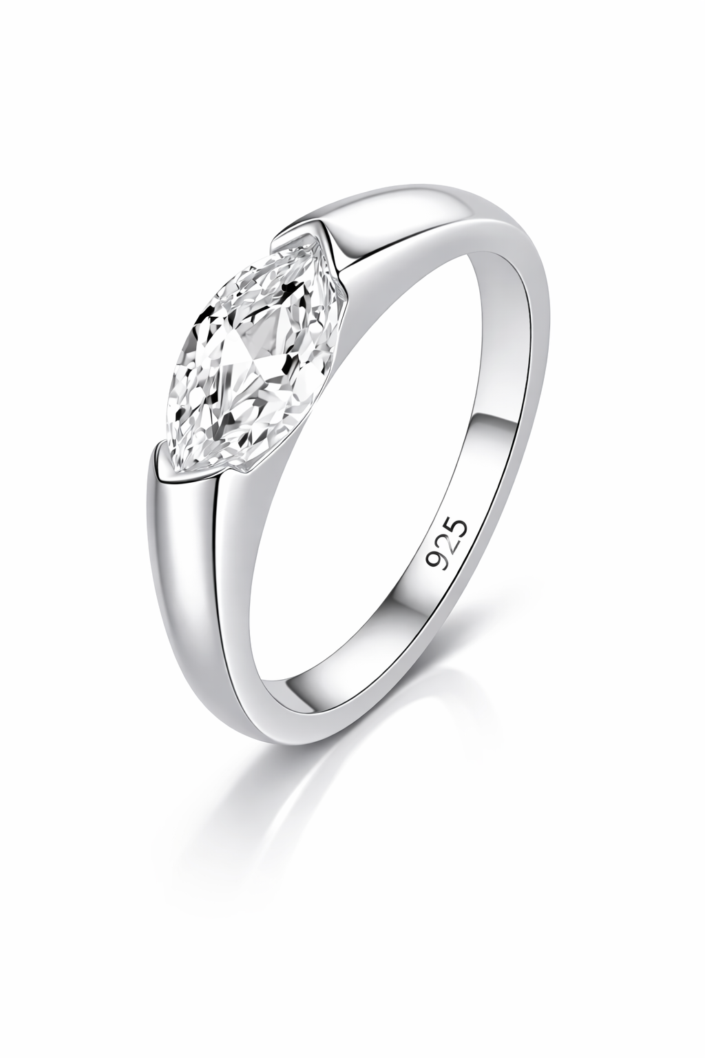 <tc>Ring Zuivere Marquise – Strakke lijn</tc>