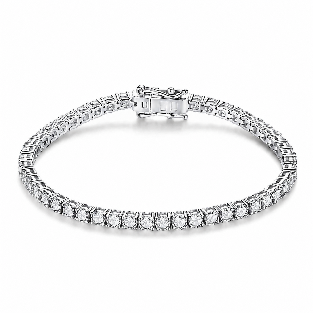<tc>Moissanite Tennisarmband in 925 zilver </tc>