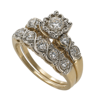 Vintage Gold Sparkle Ring