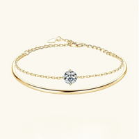 <tc>Moissaniet Manchette Armband in 925 Zilver</tc>