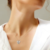 <tc>Mickey Volle Moissaniet Halsketting in 925 Zilver</tc>
