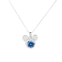 <tc>Mickey Volle Moissaniet Halsketting in 925 Zilver</tc>