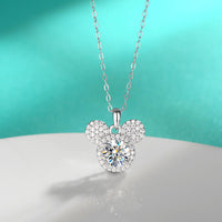 <tc>Mickey Volle Moissaniet Halsketting in 925 Zilver</tc>
