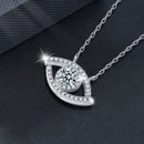 Moissanite Waking Eye-hangerketting in 925 zilver