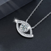 Moissanite Waking Eye-hangerketting in 925 zilver