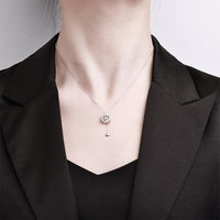 <tc>Halsketting met Hanger Minou & Waterparel in 925 Zilver met Moissaniet</tc>