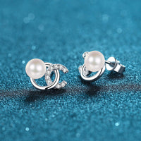 <tc>Parels & Moissaniet Oorbellen in 925 Zilver</tc>