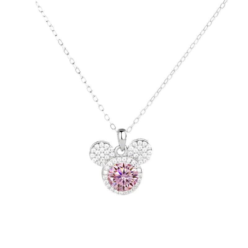 <tc>Mickey Volle Moissaniet Halsketting in 925 Zilver</tc>