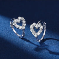 <tc>Moissaniet Hoepeloorbellen in 925 Zilver</tc>