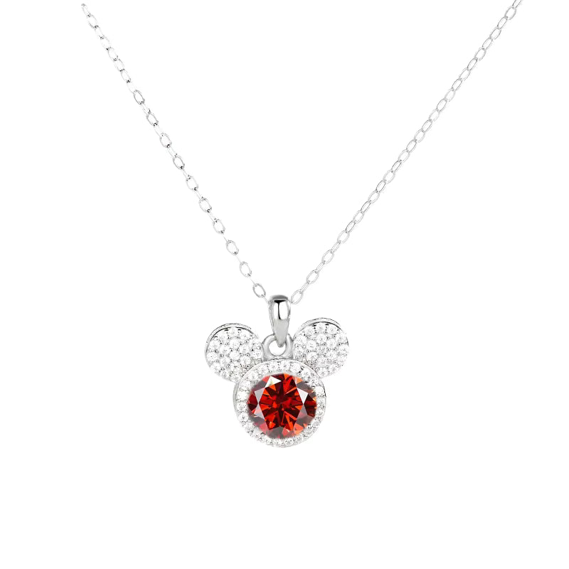 <tc>Mickey Volle Moissaniet Halsketting in 925 Zilver</tc>