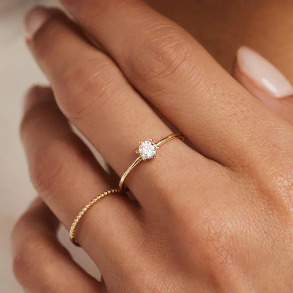 Monsio Gold Minimalist Ring