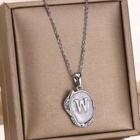Deep Ocean Initial Necklace