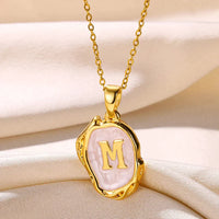 Deep Ocean Initial Necklace
