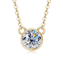 <tc>S925 Sterling Zilveren Halsketting met Ingelegde Moissaniet</tc>