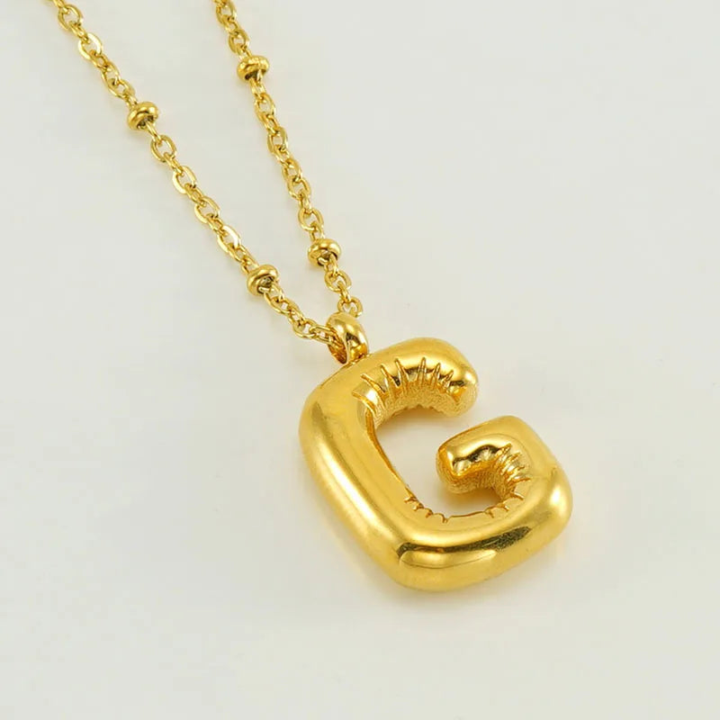 Floating Initial Necklace