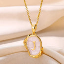 Deep Ocean Initial Necklace