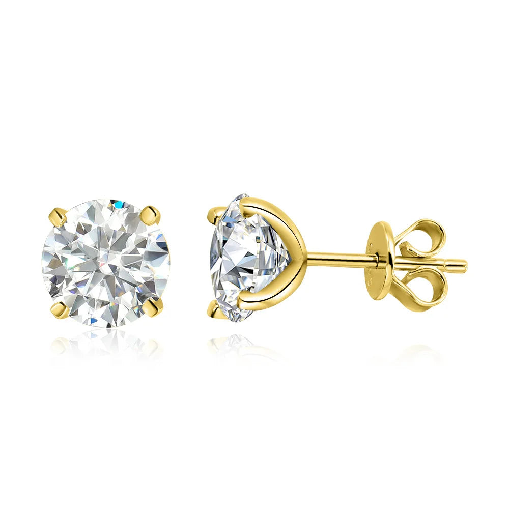 <tc>Moissanite-oorbellen in 925 puur zilver</tc>