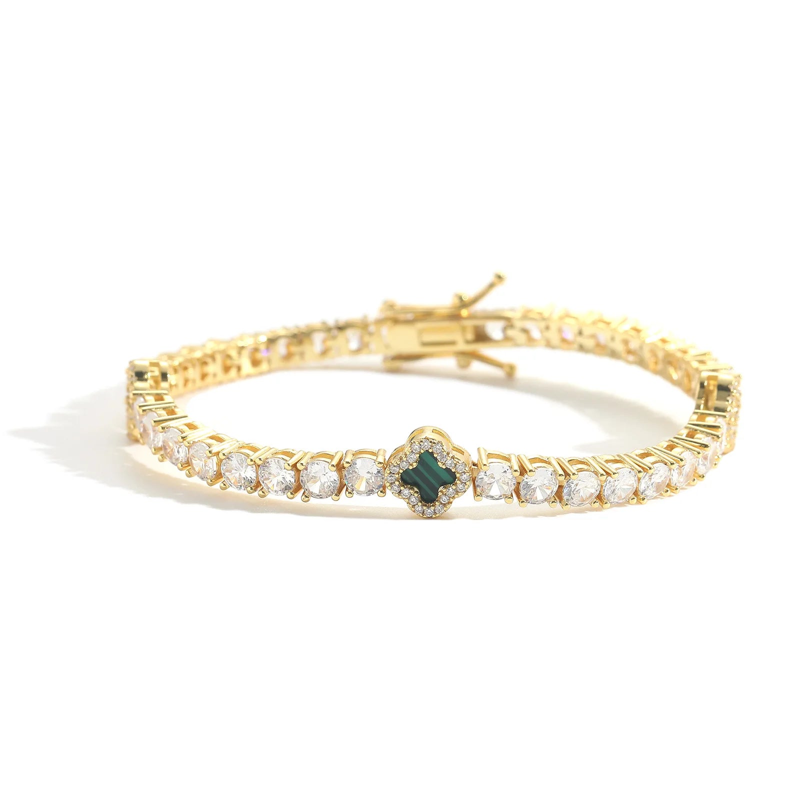 <tc>Tennis Armband Klavertje Vier in Europese Stijl</tc>