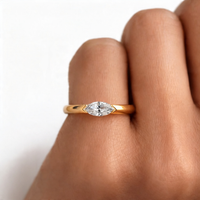 <tc>Ring Zuivere Marquise – Strakke lijn</tc>