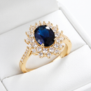 Vionne Sapphire Oval Ring