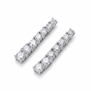 <tc>Hangende Moissaniet Oorbellen van S925 Sterling Zilver</tc>
