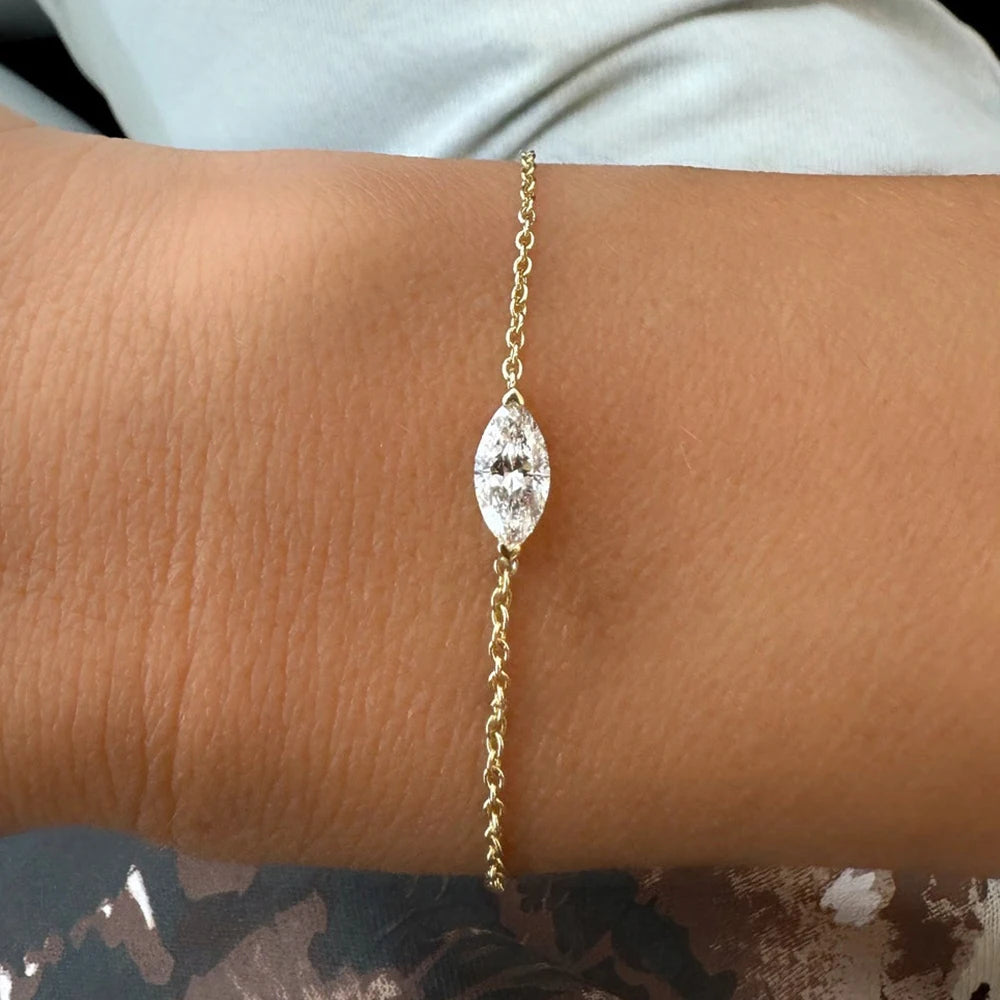 <tc>Solitaire Moissanite armband </tc>