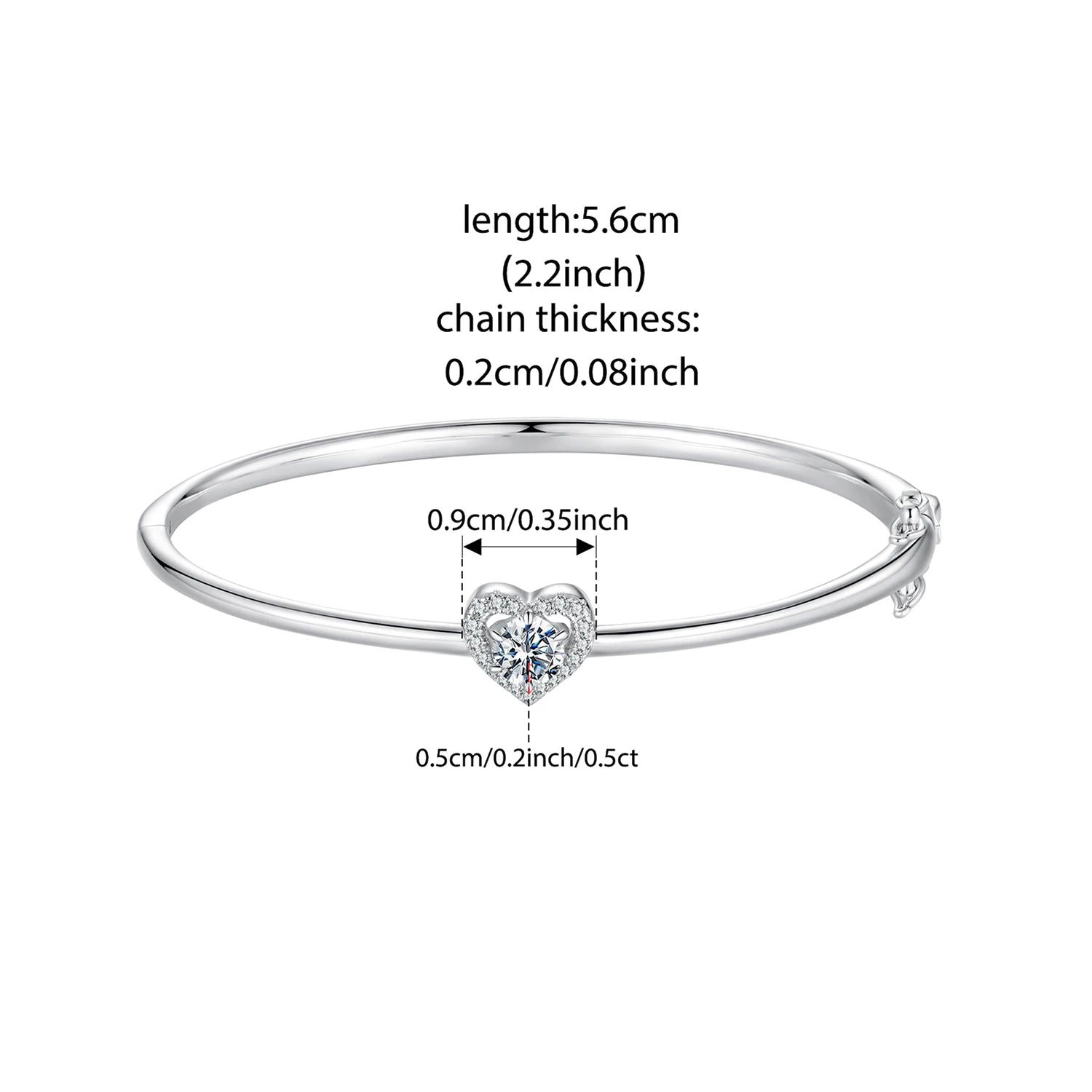 <tc>Armband Hol Hart – Moissaniet Glans in 925 Zilver</tc>